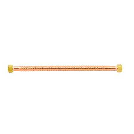 Jones Stephens 3/4in. FIP x 18in. Copper Corrugated Water Heater Connector J34718